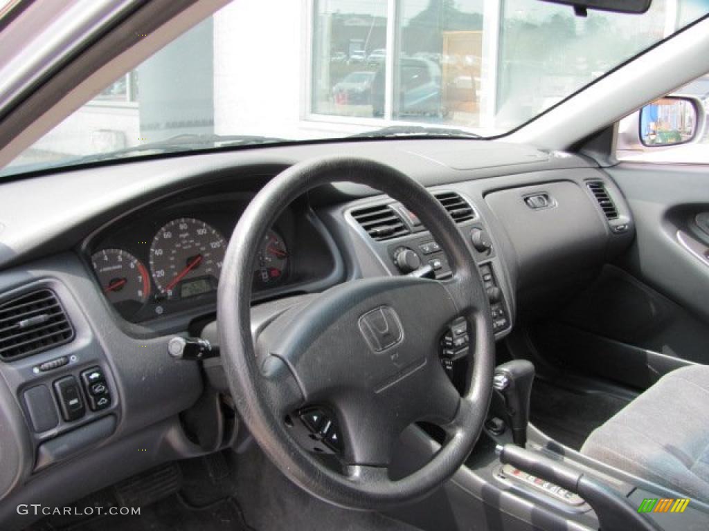 2002 Accord EX Coupe - Satin Silver Metallic / Charcoal photo #12