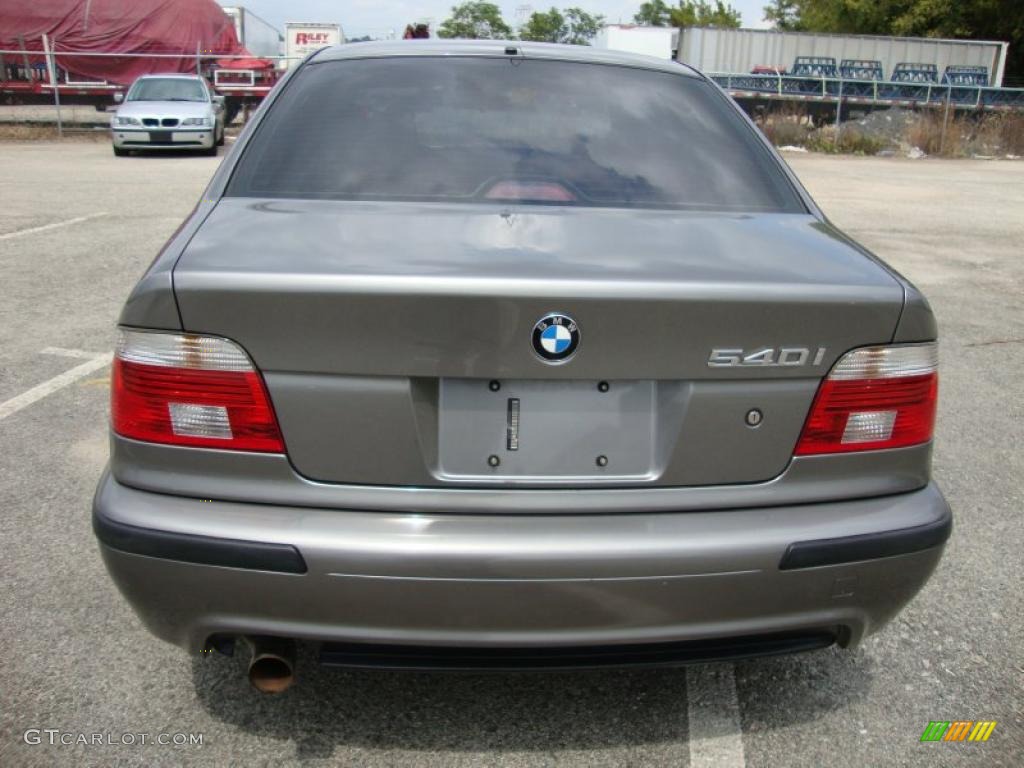 2003 5 Series 540i Sedan - Sterling Grey Metallic / Grey photo #9
