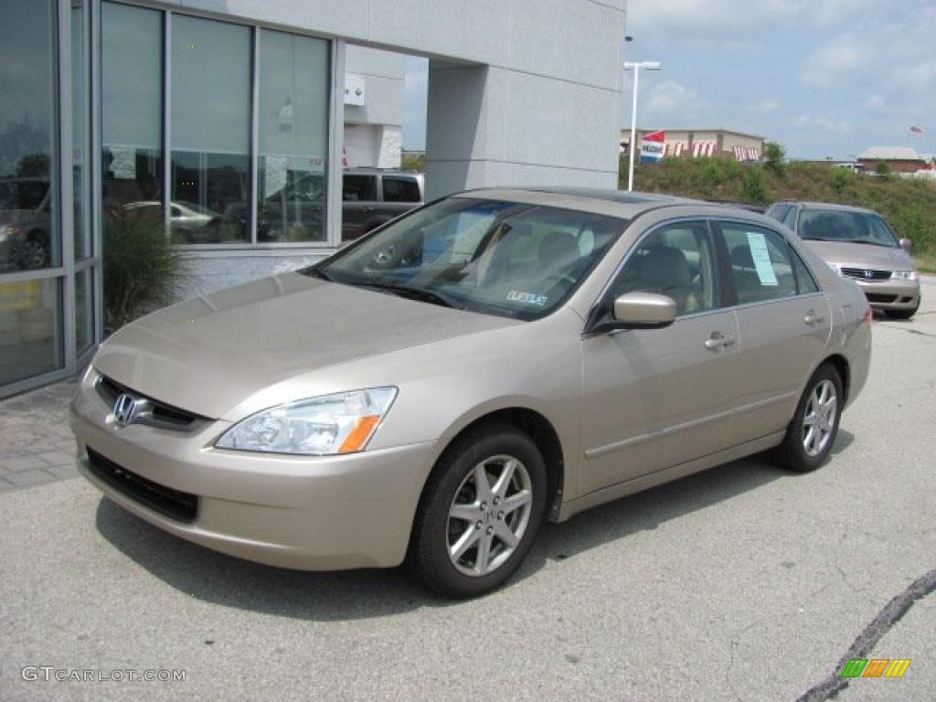 2003 Accord EX V6 Sedan - Desert Mist Metallic / Ivory photo #2