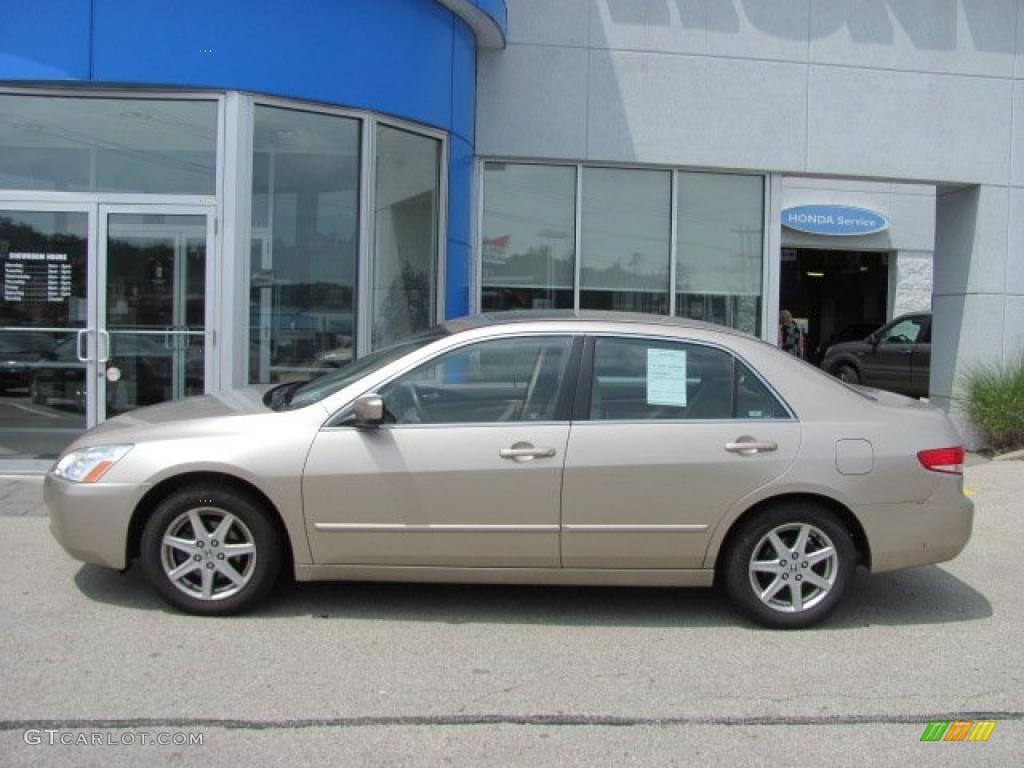 2003 Accord EX V6 Sedan - Desert Mist Metallic / Ivory photo #3
