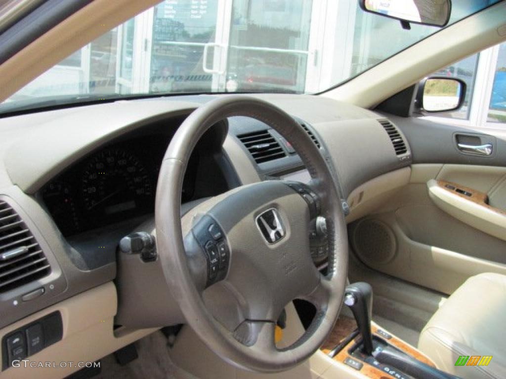 2003 Accord EX V6 Sedan - Desert Mist Metallic / Ivory photo #13