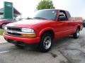 Victory Red 2002 Chevrolet S10 LS Extended Cab
