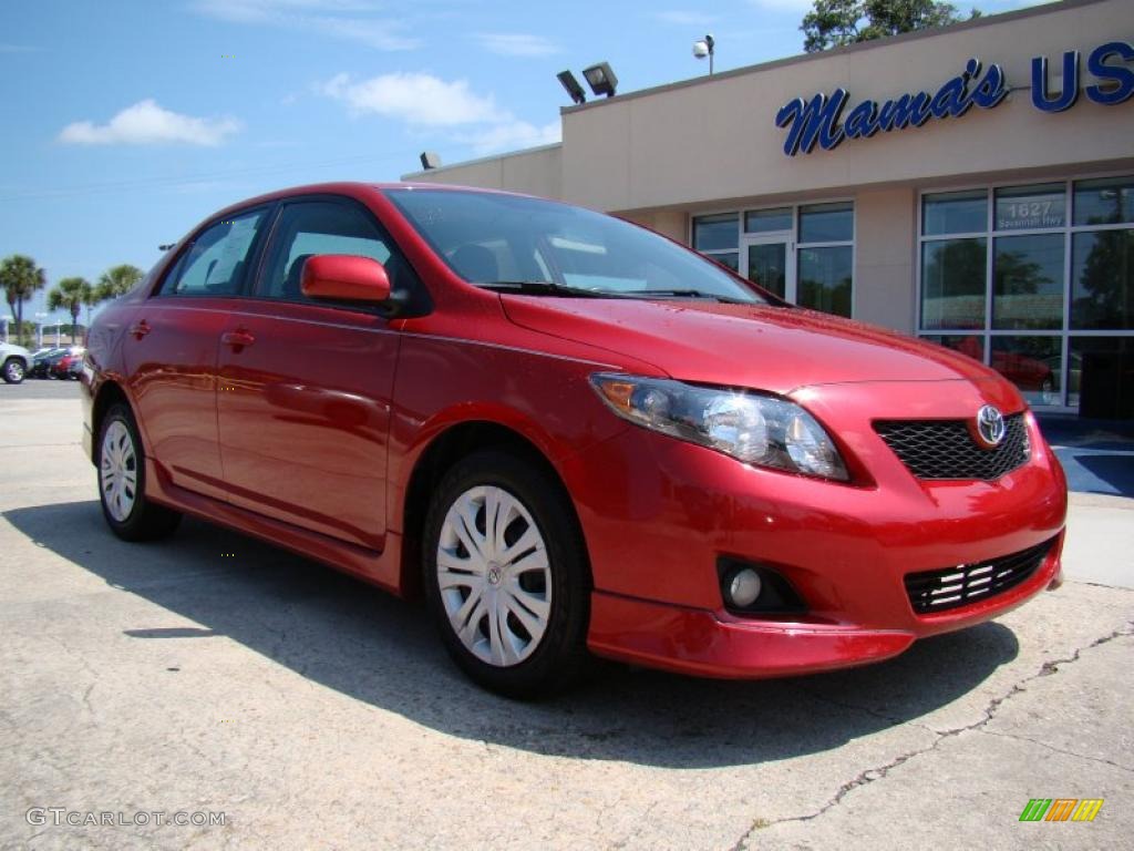 2009 Corolla  - Barcelona Red Metallic / Dark Charcoal photo #2