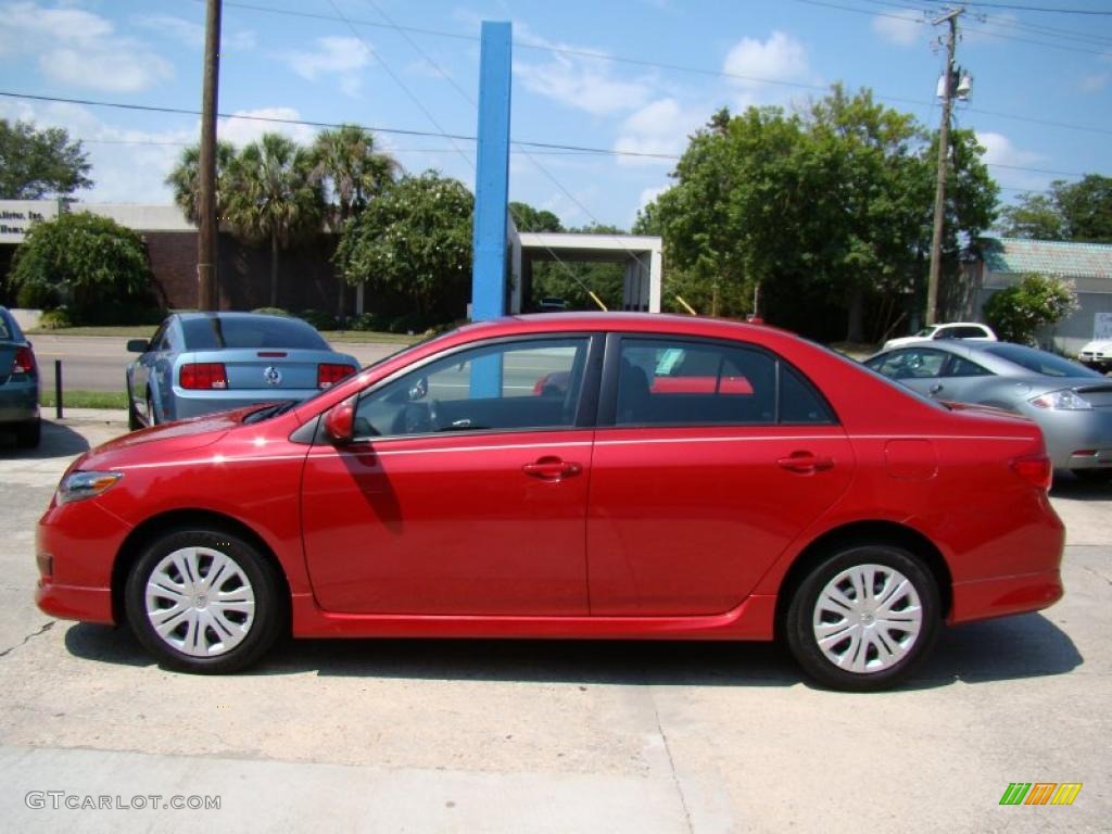2009 Corolla  - Barcelona Red Metallic / Dark Charcoal photo #5
