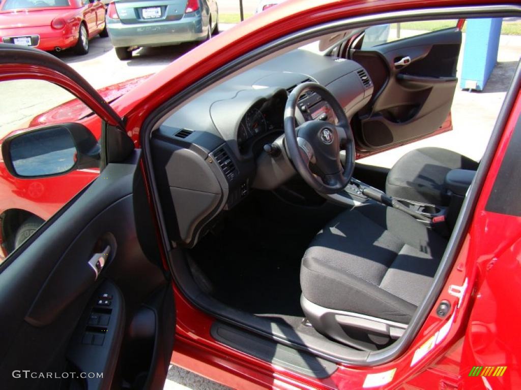 2009 Corolla  - Barcelona Red Metallic / Dark Charcoal photo #9