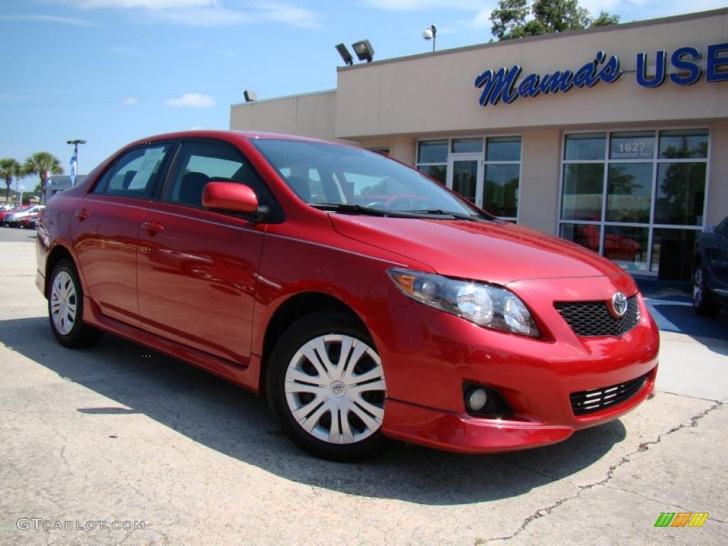 2009 Corolla  - Barcelona Red Metallic / Dark Charcoal photo #27
