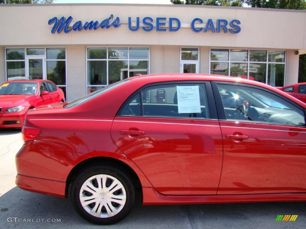 2009 Corolla  - Barcelona Red Metallic / Dark Charcoal photo #31