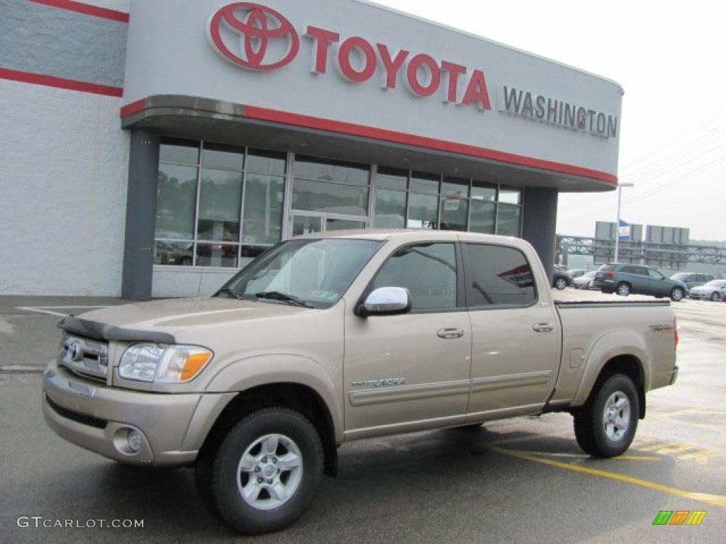 2006 Tundra SR5 Double Cab 4x4 - Desert Sand Mica / Taupe photo #1