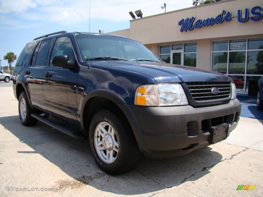 2003 Explorer XLS - True Blue Metallic / Graphite Grey photo #2