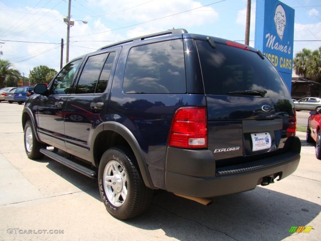 2003 Explorer XLS - True Blue Metallic / Graphite Grey photo #6