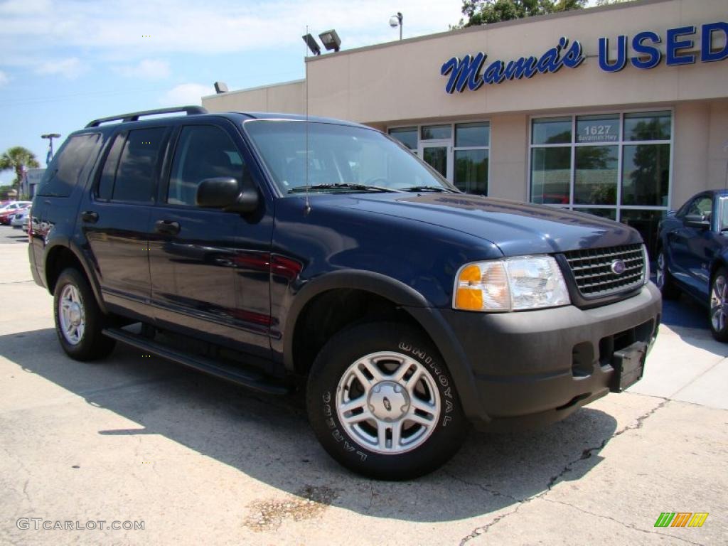2003 Explorer XLS - True Blue Metallic / Graphite Grey photo #30