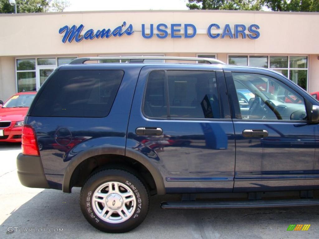 2003 Explorer XLS - True Blue Metallic / Graphite Grey photo #34