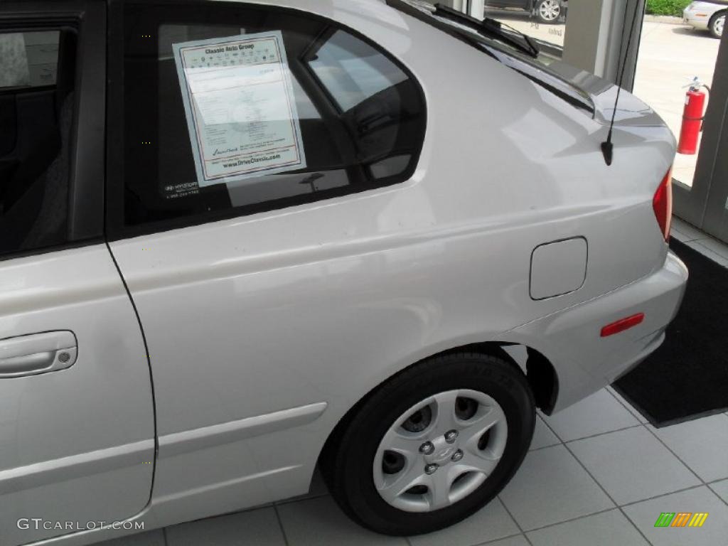 2005 Accent GLS Coupe - Silver Mist / Gray photo #4