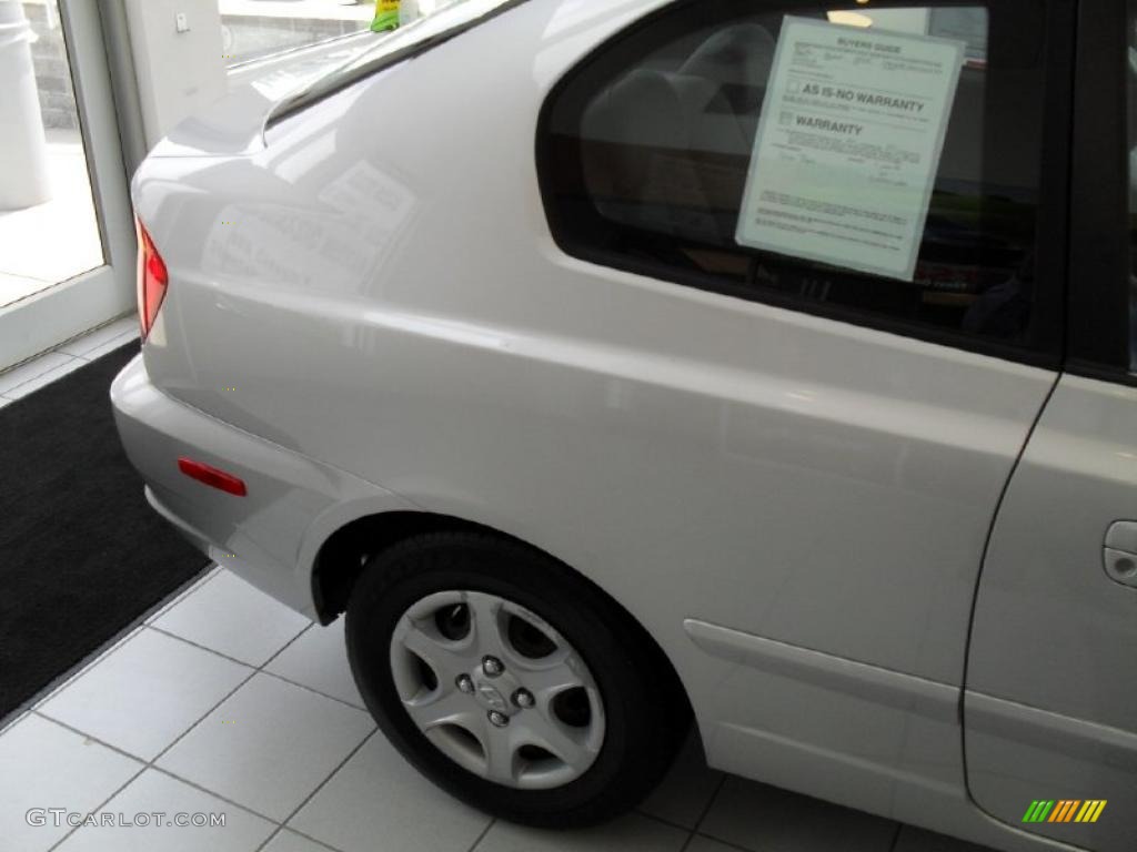 2005 Accent GLS Coupe - Silver Mist / Gray photo #8