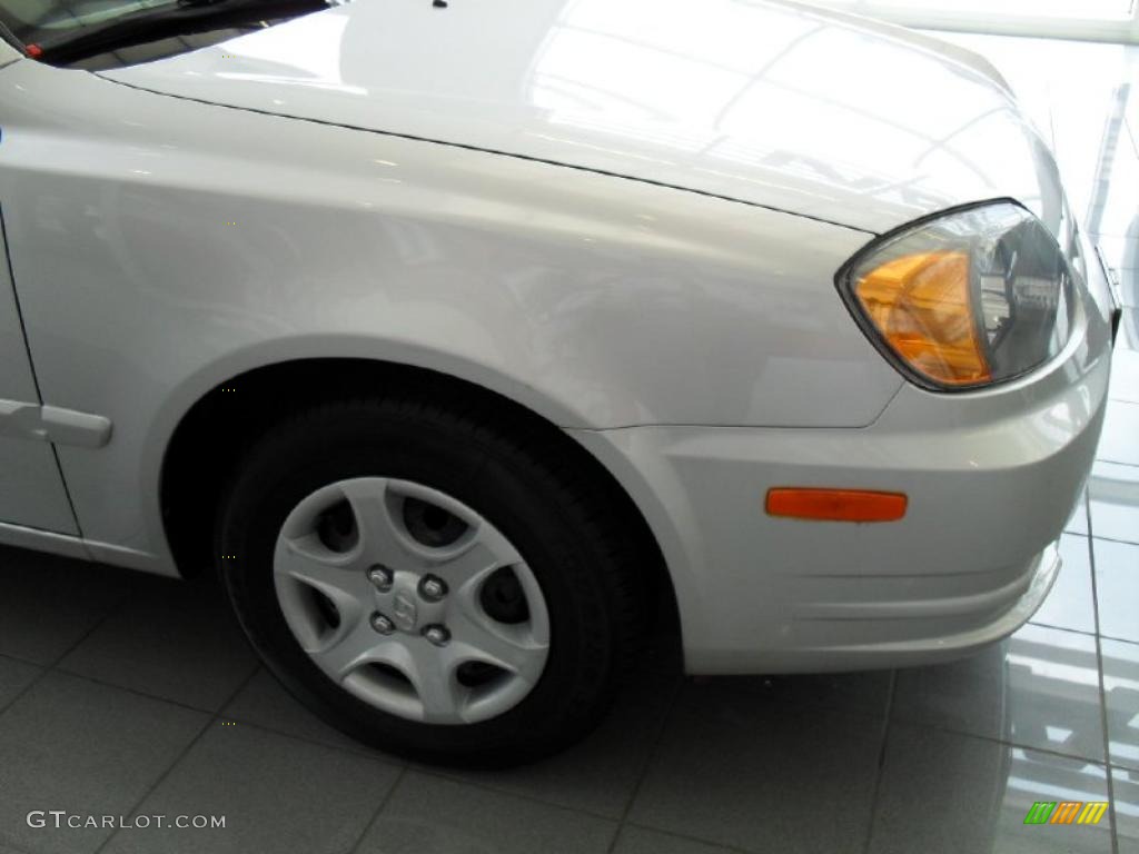2005 Accent GLS Coupe - Silver Mist / Gray photo #10