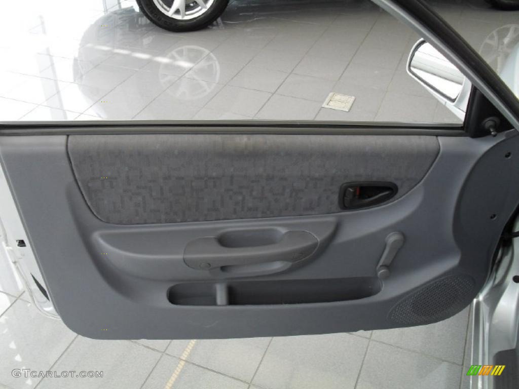 2005 Accent GLS Coupe - Silver Mist / Gray photo #12