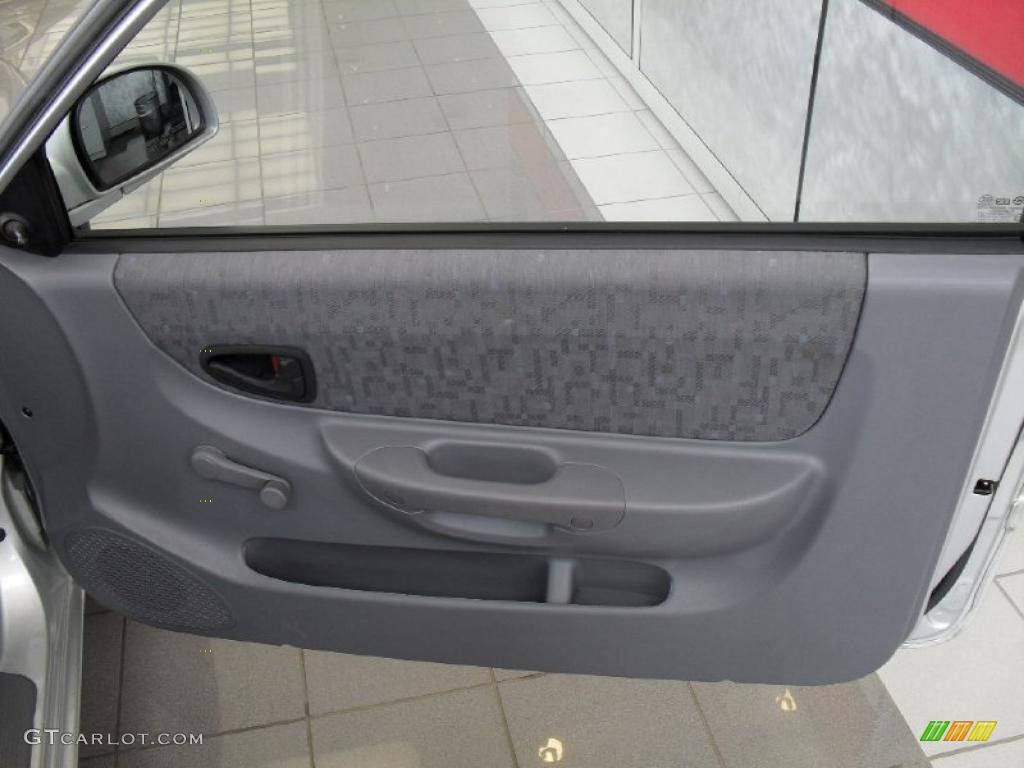 2005 Accent GLS Coupe - Silver Mist / Gray photo #15