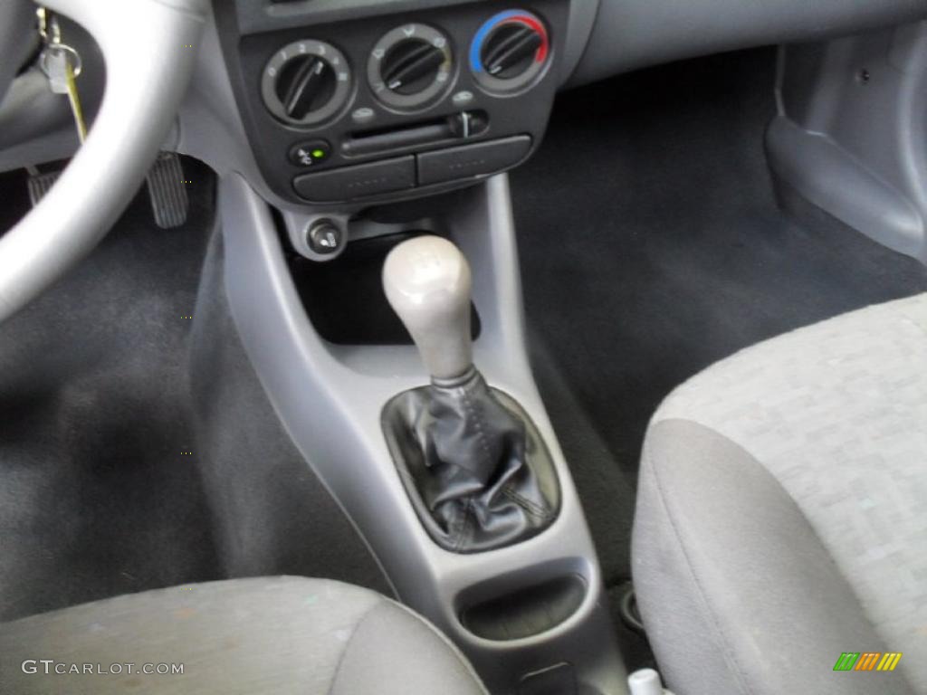 2005 Accent GLS Coupe - Silver Mist / Gray photo #22