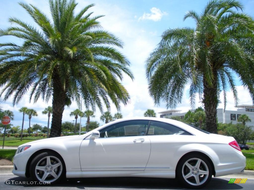 2010 CL 550 4Matic - Diamond White Metallic / Cashmere/Black photo #1