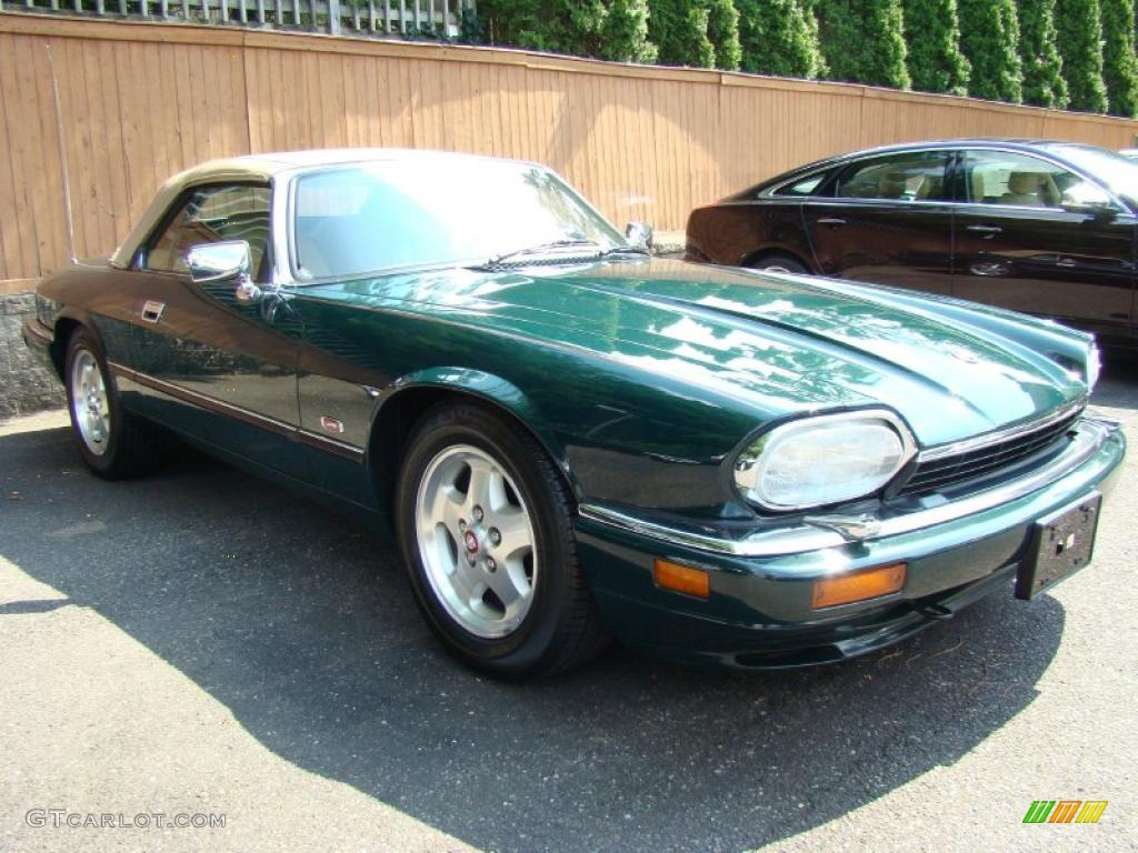 1995 XJ XJS Convertible - British Racing Green / Coffee photo #3