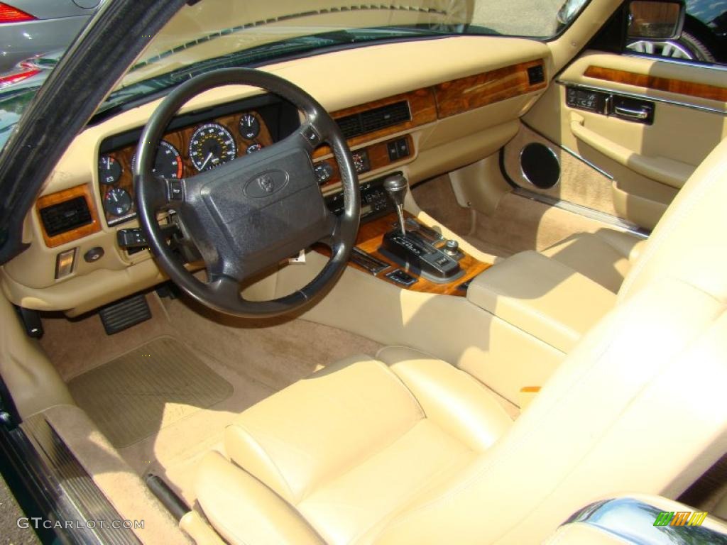 1995 XJ XJS Convertible - British Racing Green / Coffee photo #12