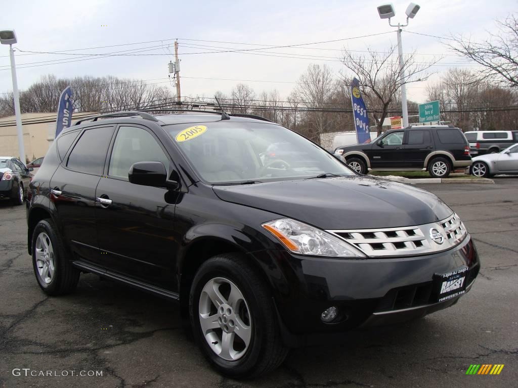 2005 Murano SL AWD - Super Black / Cafe Latte photo #3