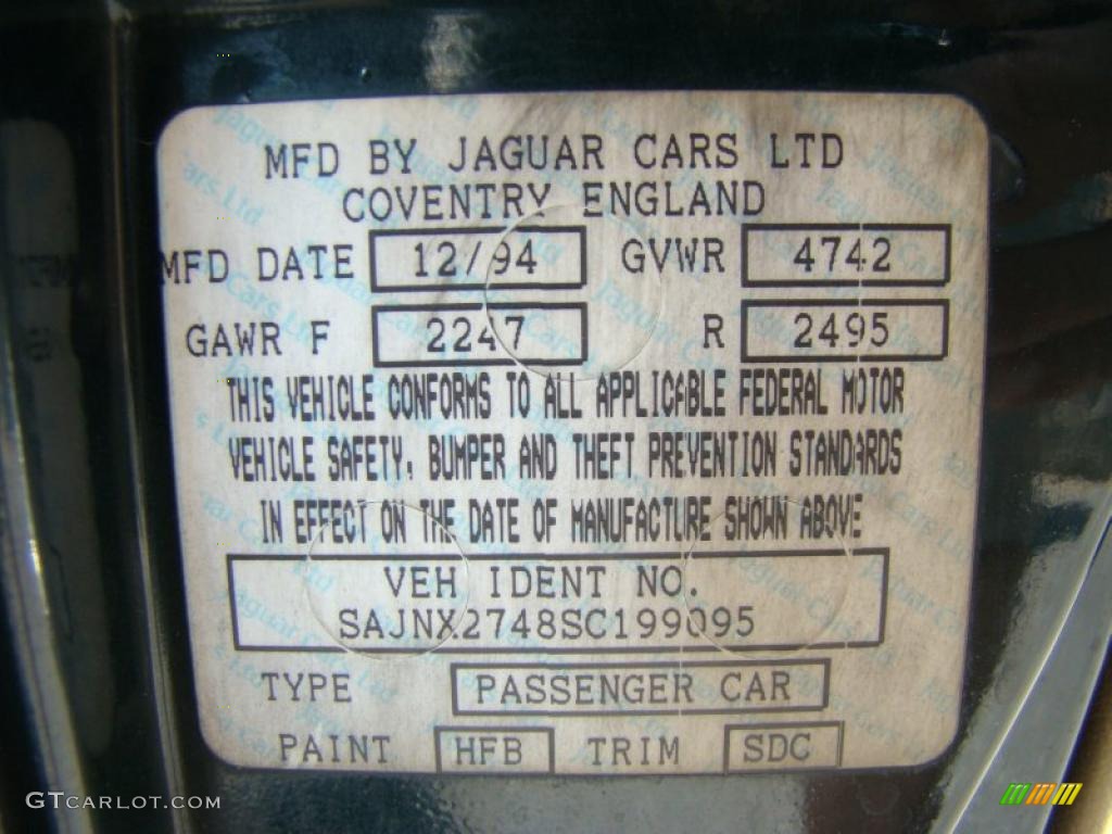 1995 XJ XJS Convertible - British Racing Green / Coffee photo #23