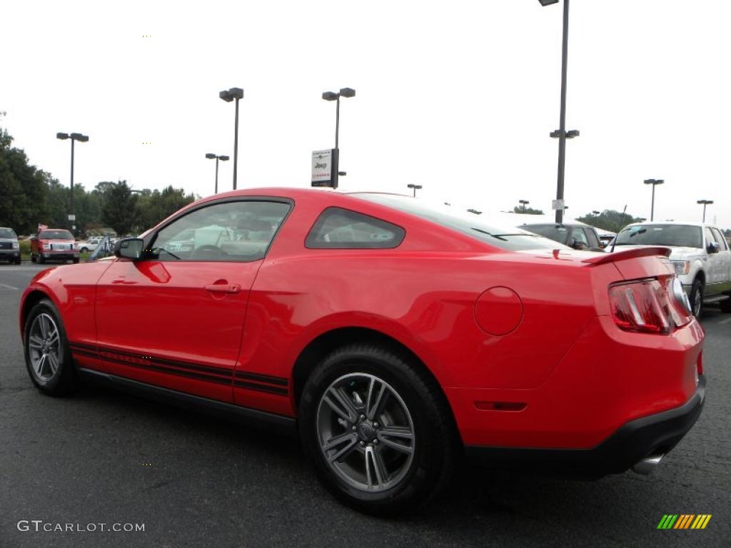 2011 Mustang V6 Premium Coupe - Race Red / Charcoal Black photo #21
