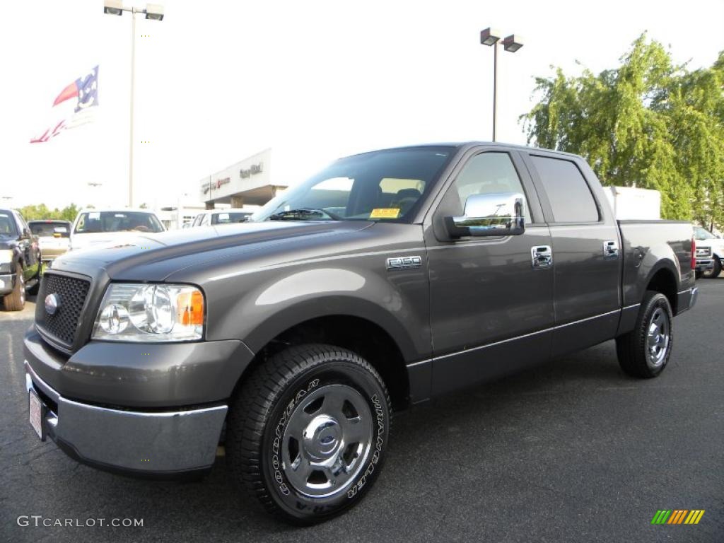2006 F150 XLT SuperCrew - Dark Shadow Grey Metallic / Medium/Dark Flint photo #6