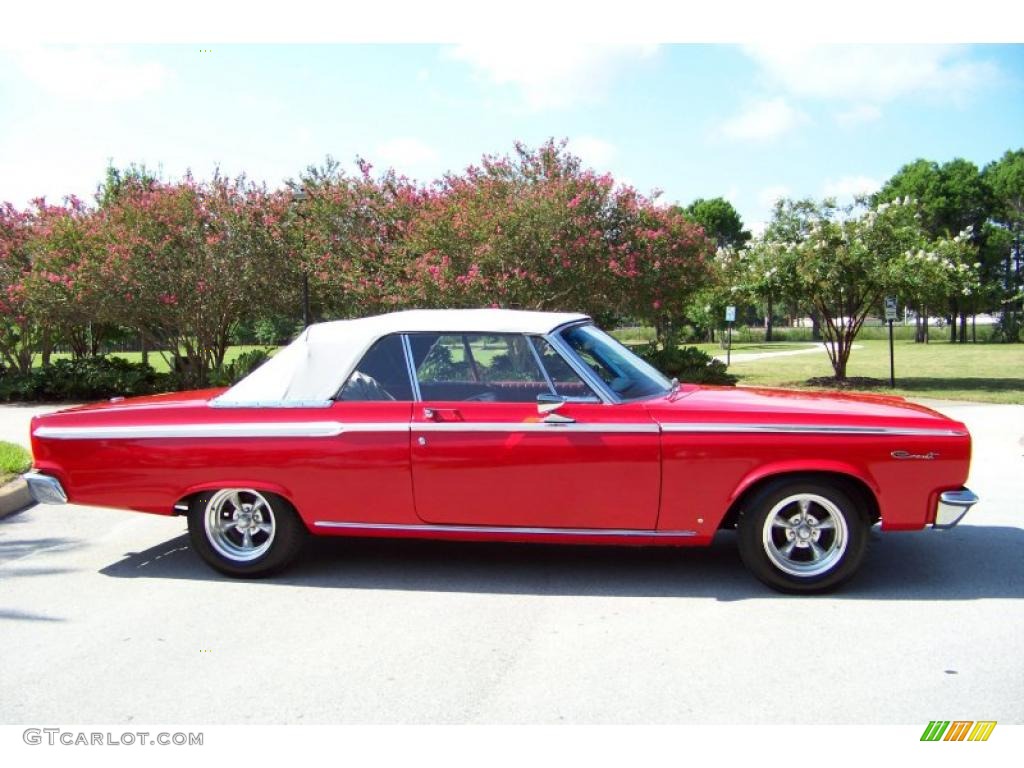 Bright Red 1965 Dodge Coronet 440 Convertible Exterior Photo #34116826
