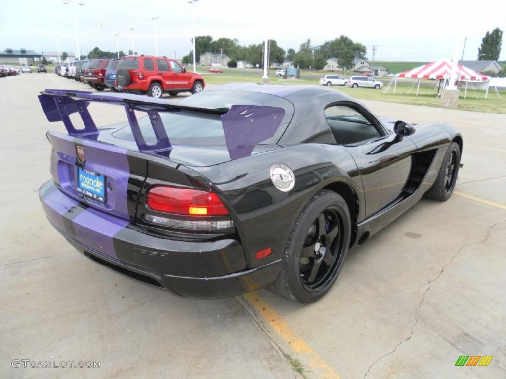 2010 Viper ACR Roanoke Dodge Edition Coupe - Viper Black/Purple / Black photo #5