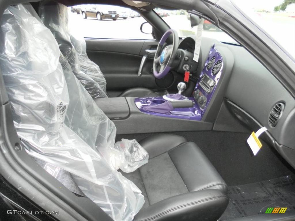 2010 Viper ACR Roanoke Dodge Edition Coupe - Viper Black/Purple / Black photo #12