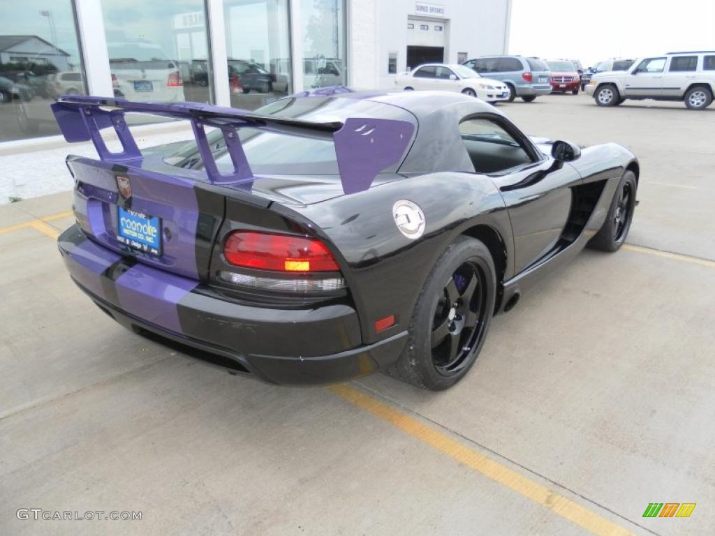 2010 Viper ACR Roanoke Dodge Edition Coupe - Viper Black/Purple / Black photo #32