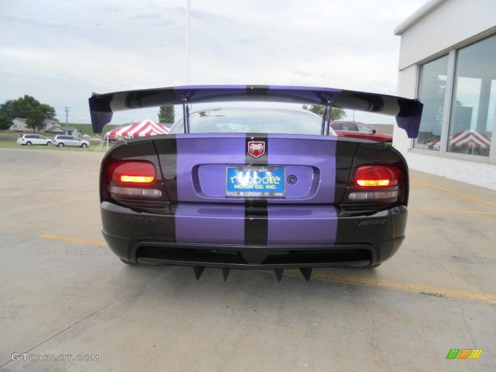 2010 Viper ACR Roanoke Dodge Edition Coupe - Viper Black/Purple / Black photo #34