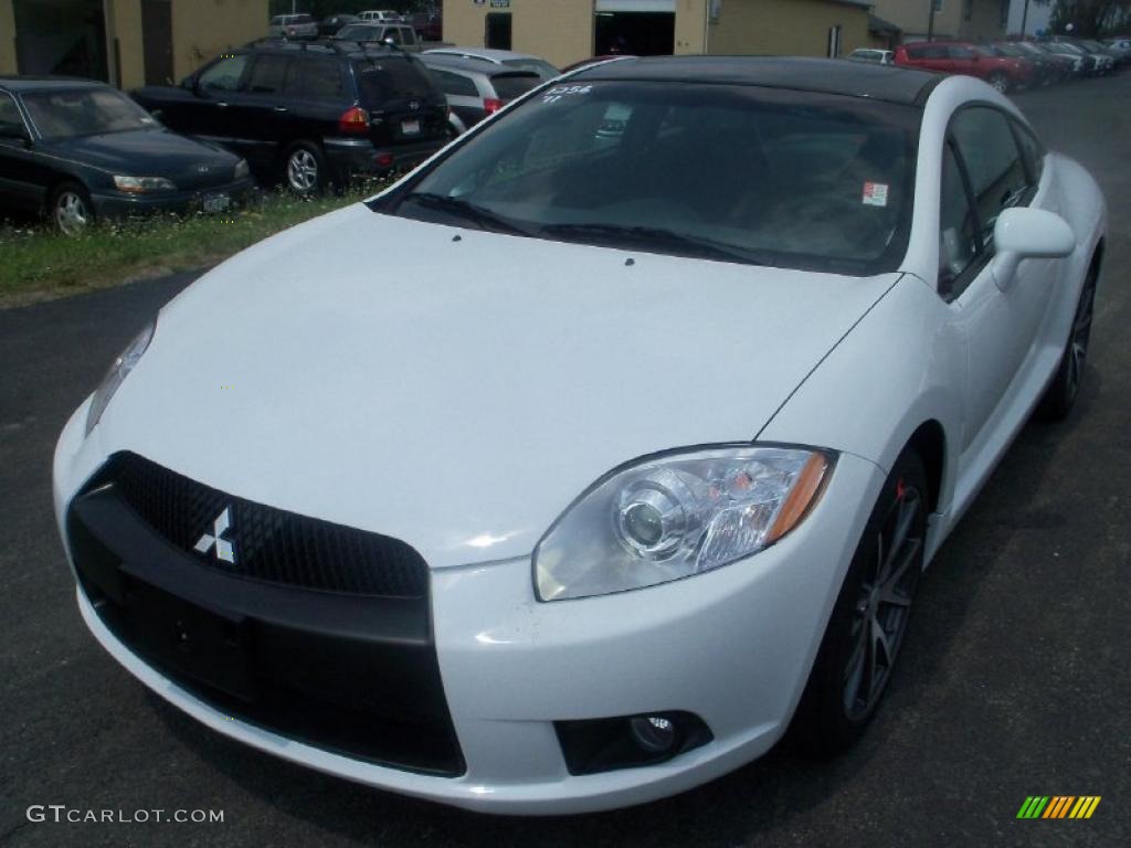 2011 Eclipse GS Sport Coupe - Northstar White / Dark Charcoal photo #1