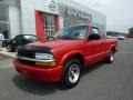 1999 Victory Red Chevrolet S10 LS Regular Cab  photo #1