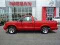 1999 Victory Red Chevrolet S10 LS Regular Cab  photo #2