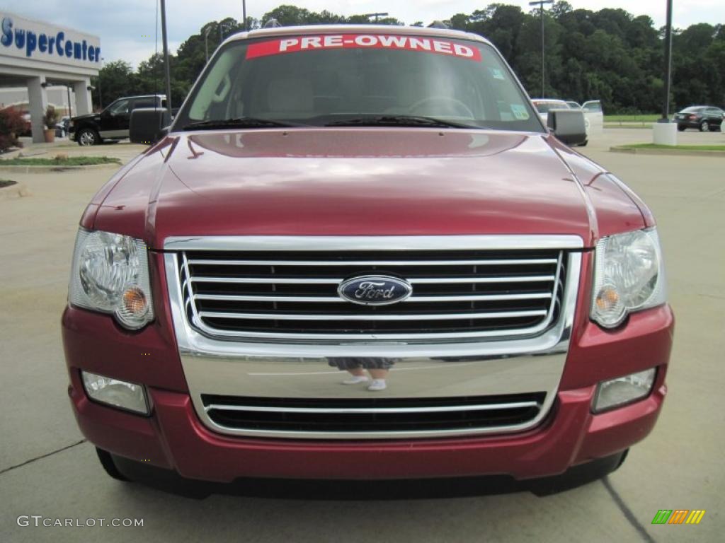 2008 Explorer XLT 4x4 - Redfire Metallic / Camel photo #5