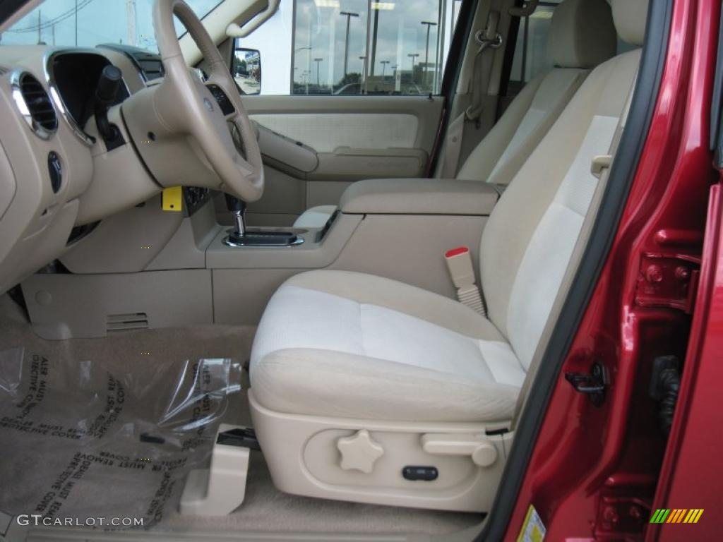 2008 Explorer XLT 4x4 - Redfire Metallic / Camel photo #9