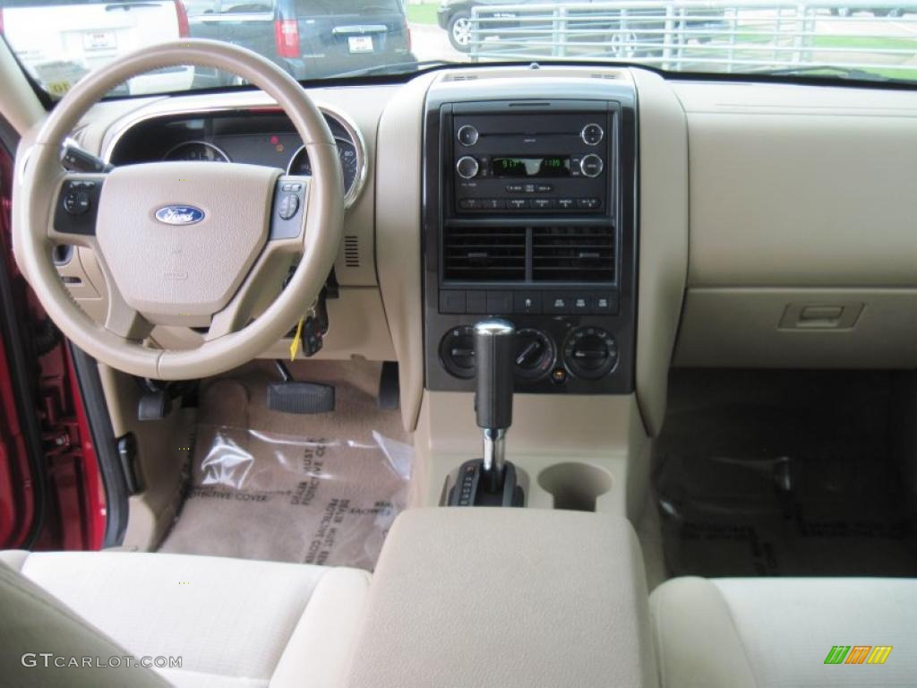 2008 Explorer XLT 4x4 - Redfire Metallic / Camel photo #11