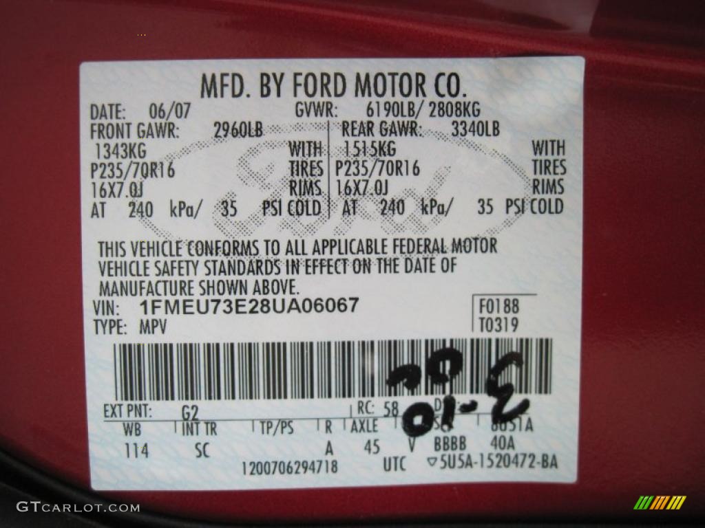 2008 Explorer XLT 4x4 - Redfire Metallic / Camel photo #13