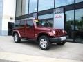 2010 Red Rock Crystal Pearl Jeep Wrangler Unlimited Sahara 4x4  photo #1