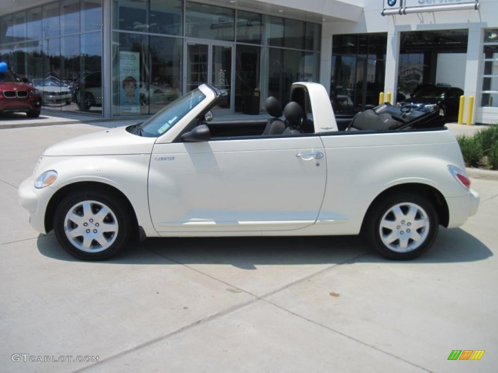 2005 PT Cruiser Convertible - Cool Vanilla White / Dark Slate Gray photo #3
