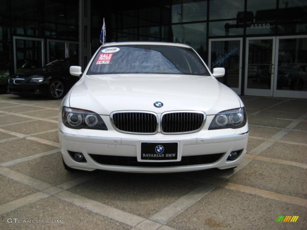 2008 7 Series 750i Sedan - Alpine White / Cream Beige photo #3