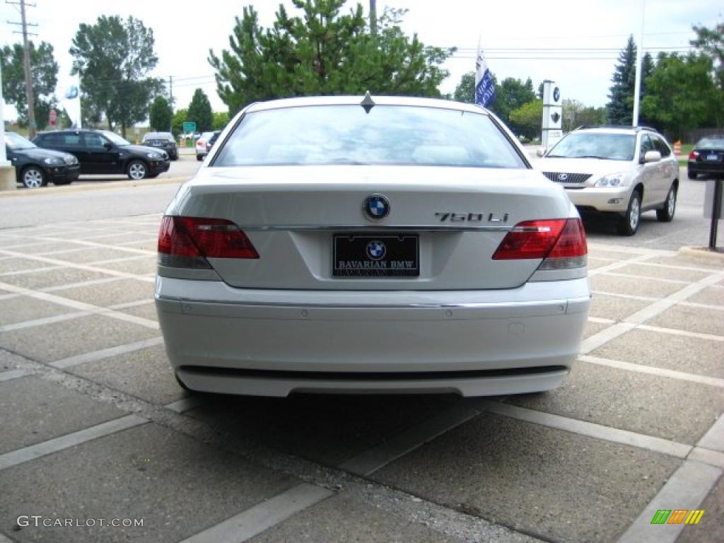 2008 7 Series 750i Sedan - Alpine White / Cream Beige photo #7