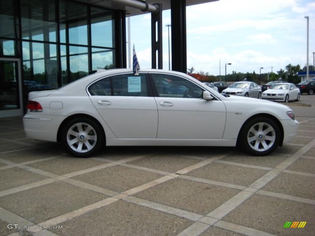 2008 7 Series 750i Sedan - Alpine White / Cream Beige photo #9