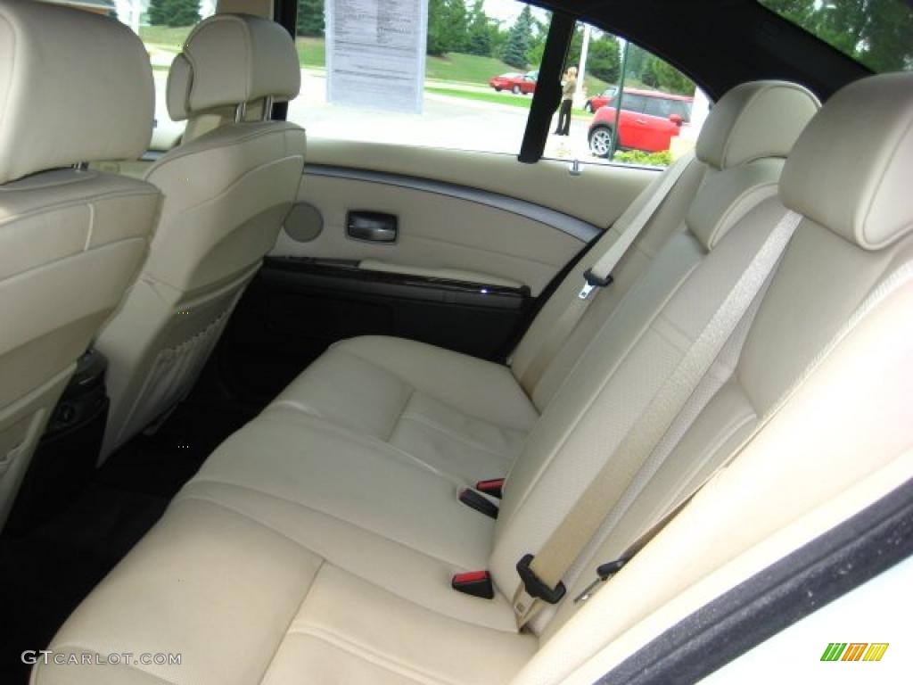 2008 7 Series 750i Sedan - Alpine White / Cream Beige photo #15