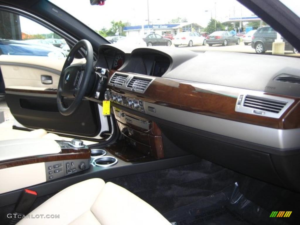2008 7 Series 750i Sedan - Alpine White / Cream Beige photo #19