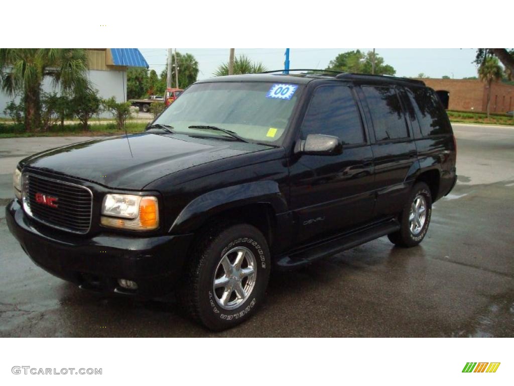 2000 Yukon Denali 4x4 - Black Onyx / Canyon Tan photo #7