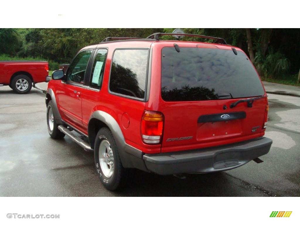 1999 Explorer Sport 4x4 - Bright Red Clearcoat / Medium Graphite Grey photo #5